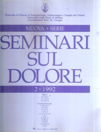 Seminari Sul Dolore Nuova Serie 2-92 - copertina