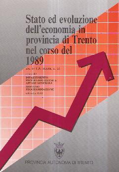 Stato Ed Evoluzione Dell'economia In Provincia Di Trento Nel Corso Del 1989 - copertina