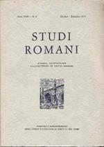 Studi Romani. Rivista Trimestrale Dell'istituto Di Studi Romani. Anno Xxii N. 4