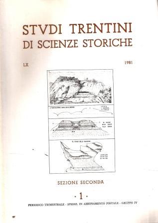 Studi Trentini Di Scienza Storiche Anno Lx Sezione Seconda 1 - copertina