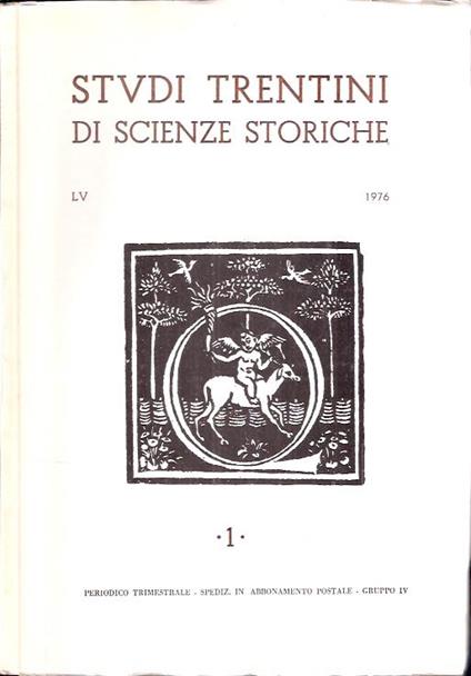 Studi Trentini Di Scienze Storiche 1- Lv/76 - copertina