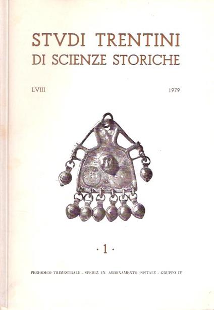 Studi Trentini Di Scienze Storiche 1/79 - copertina