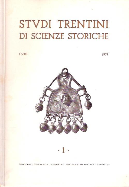 Studi Trentini Di Scienze Storiche 1/79 - copertina