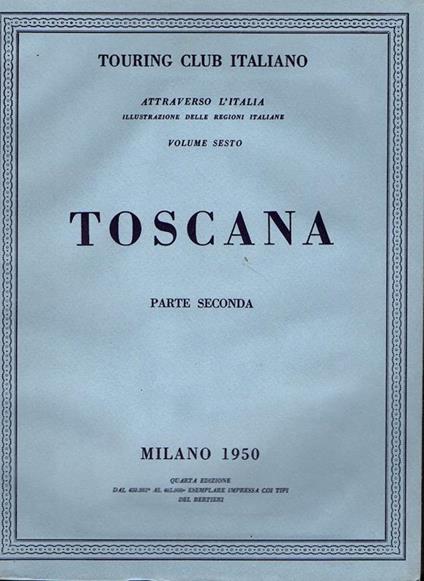 Toscana Parte Seconda - copertina