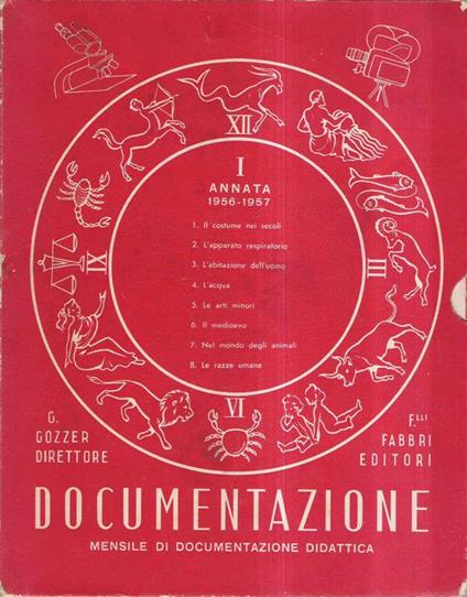 Documentazione - Mensile Di Documentazione Didattica - Giovanni Gozzer - copertina