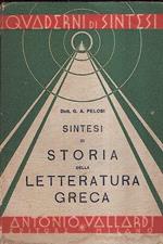 Sintesi di Storia Della Letteratura Greca