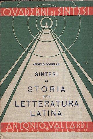 Sintesi di Storia Della Letteratura Latina - Angelo Gonella - copertina