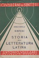Sintesi di Storia Della Letteratura Latina