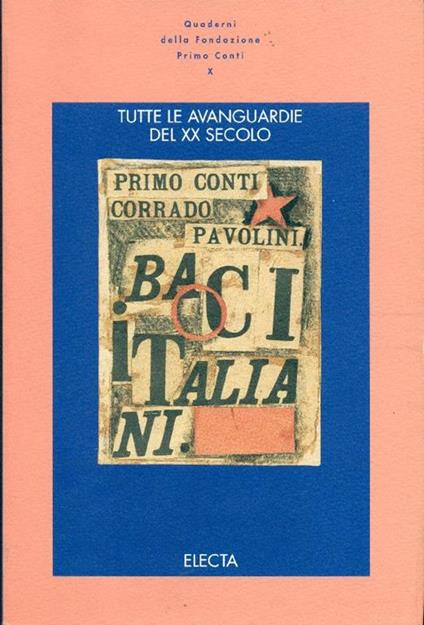 Tutte le avanguardie del XX secolo - copertina