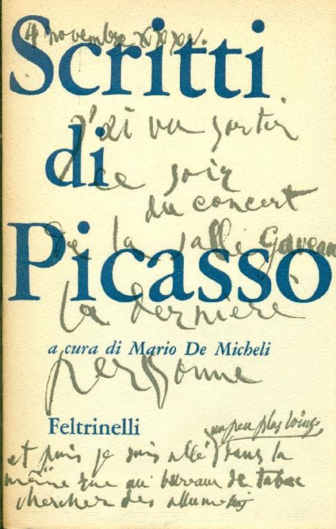 Scritti di Picasso - copertina