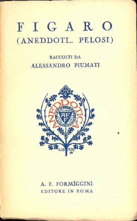 Figaro (Aneddoti pelosi) - copertina