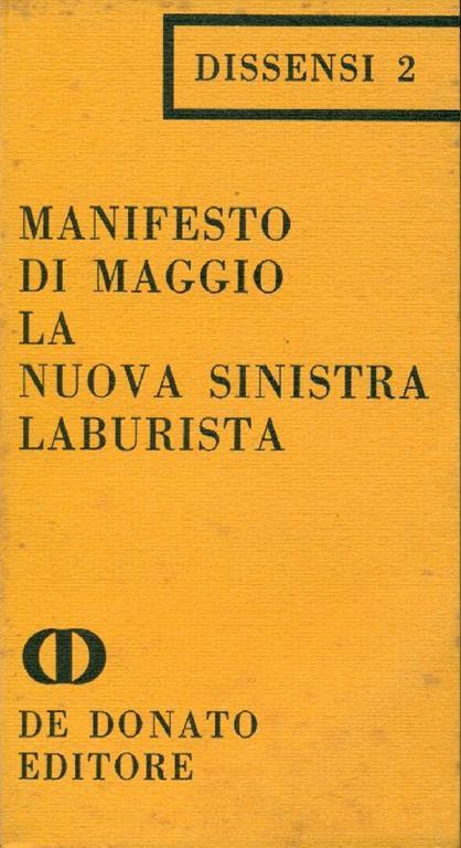 Manifesto di maggio. La nuova sinistra laburista - copertina