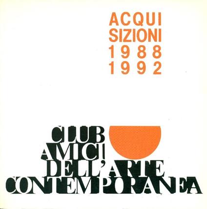 Acquisizioni 1988-1992 - copertina