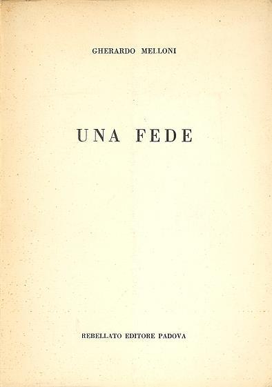 Una fede - copertina