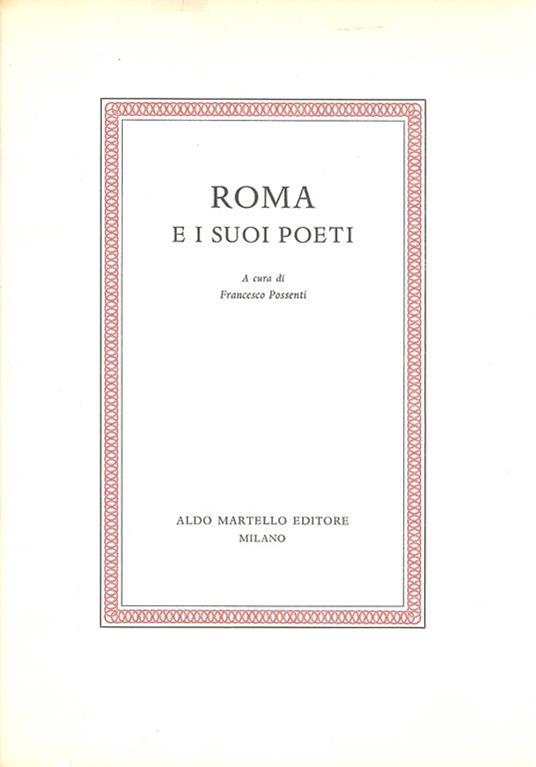 Roma e i suoi poeti - copertina