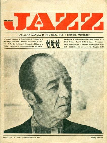 Musica Jazz. Gennaio 1972 - copertina