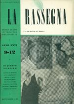 La Rassegna. Settembre-Dicembre 1957, Anno XXVI, N. 9-12