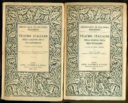 Teatro italiano della seconda metà dell'Ottocento - copertina