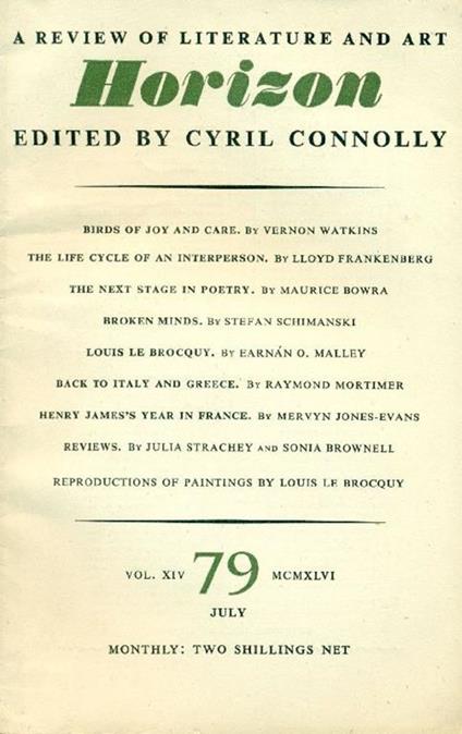 Horizon. July 1946, No. 79 - copertina