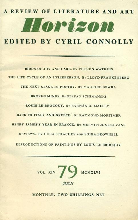 Horizon. July 1946, No. 79 - copertina