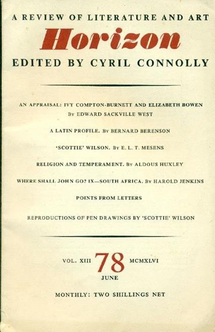 Horizon. June 1946, No. 78 - copertina