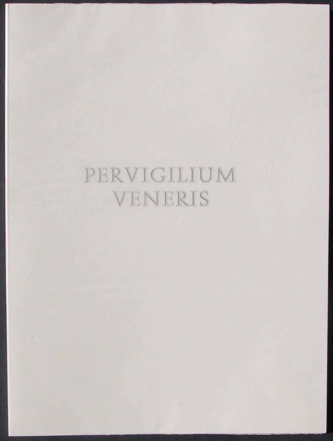 Pervigilium Veneris