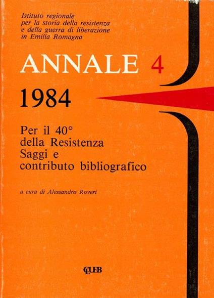 Per il 40° della Resistenza. Saggi e contributo bibliografico - copertina