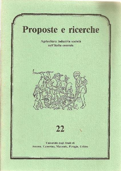 Rivista semestrale di storia dell'agricoltura e della società marchigiana - copertina