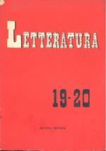 Letteratura. Anno IV. Gennaio-Aprile 1956. N. 19-20