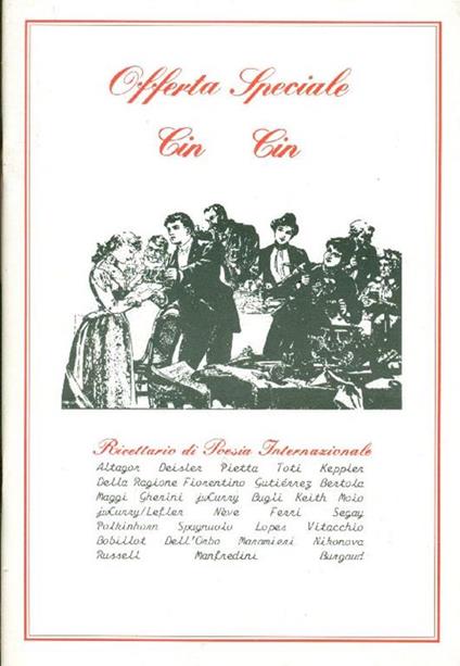 Offerta Speciale: Cin Cin. Ricettario di poesia internazionale Novembre 1991 Anno 4 N. 8 - copertina