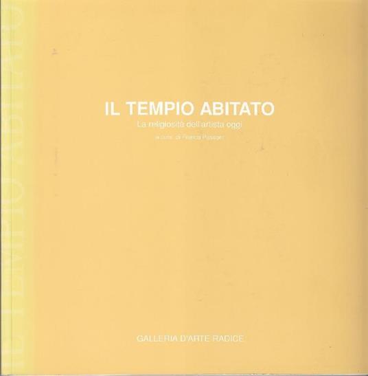 Il tempio abitato. La religiosità dell'artista oggi - copertina