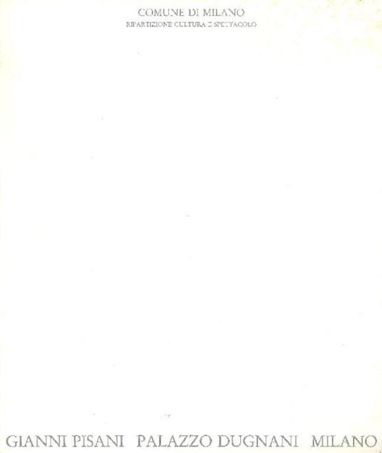 Gianni Pisani - Pisani - copertina