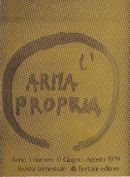 L' arma propria. Giugno-Agosto 1979 - copertina