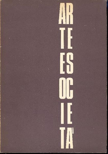 Arte e Società. N 2, Marzo-Aprile 1972 - copertina