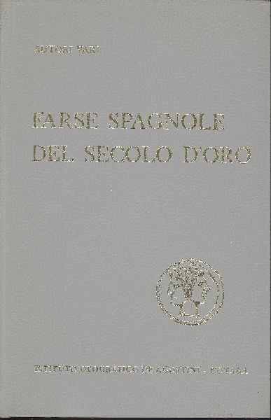 Farse Spagnole del Secolo d'Oro - copertina