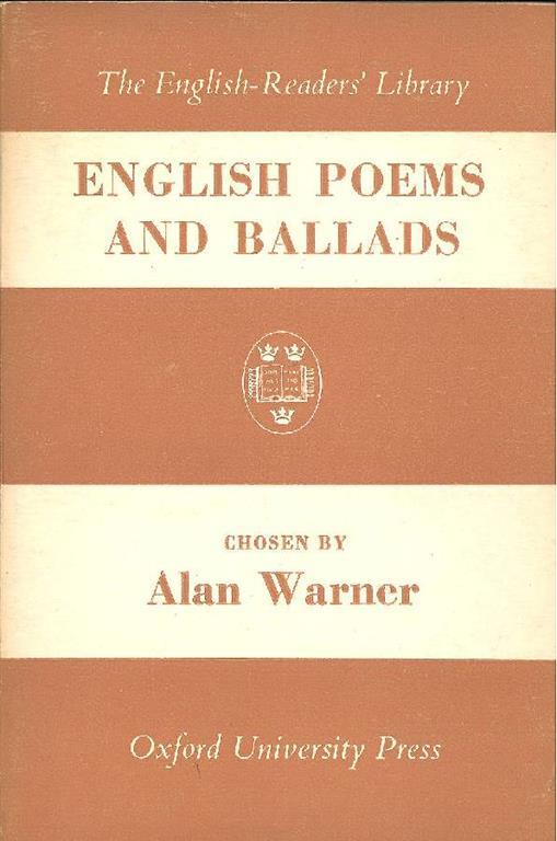 English poems and ballads - copertina