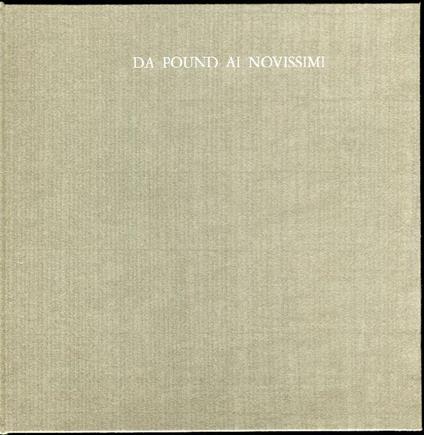 Da Pound ai Novissimi - copertina