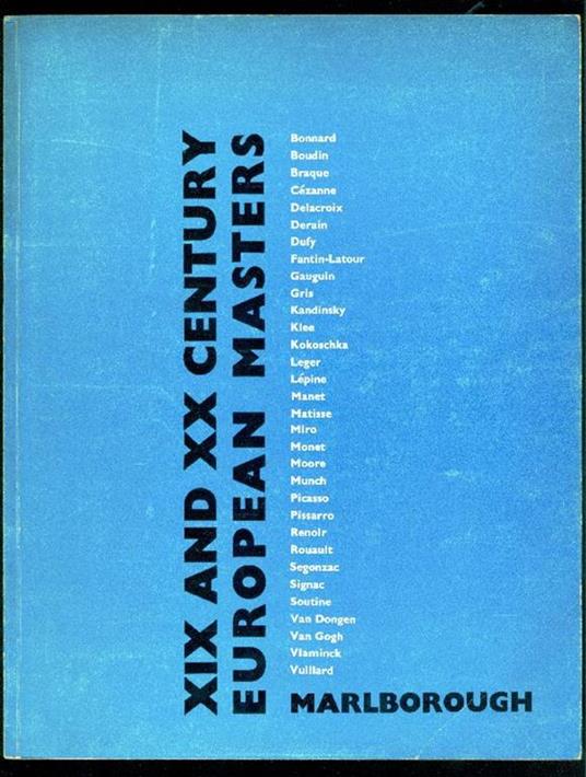 XIX and XX Century European Masters. Paintings Drawings Sculpture - copertina