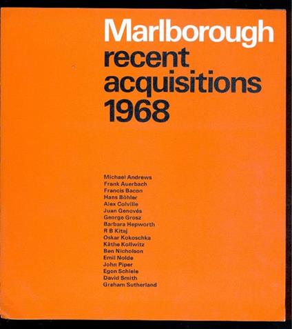 Marlborough Recent Acquisitions 1968 - copertina
