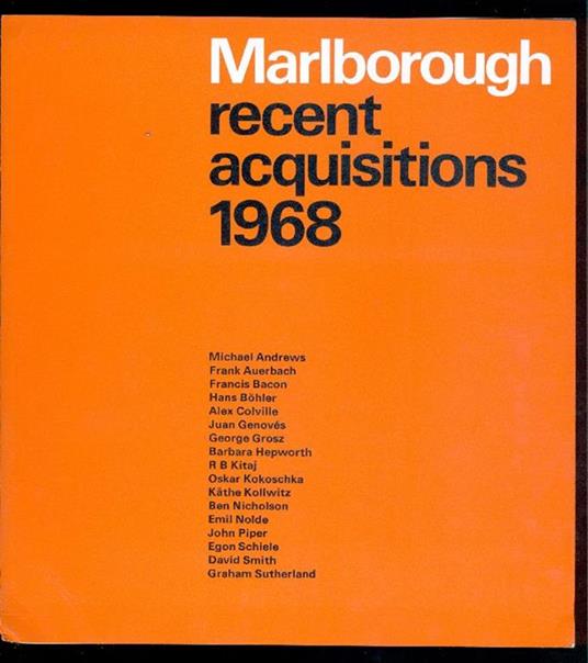 Marlborough Recent Acquisitions 1968 - copertina