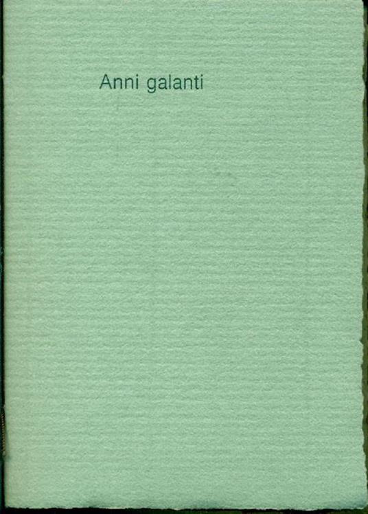 Anni galanti. Almanacco per l'anno 1826 - copertina