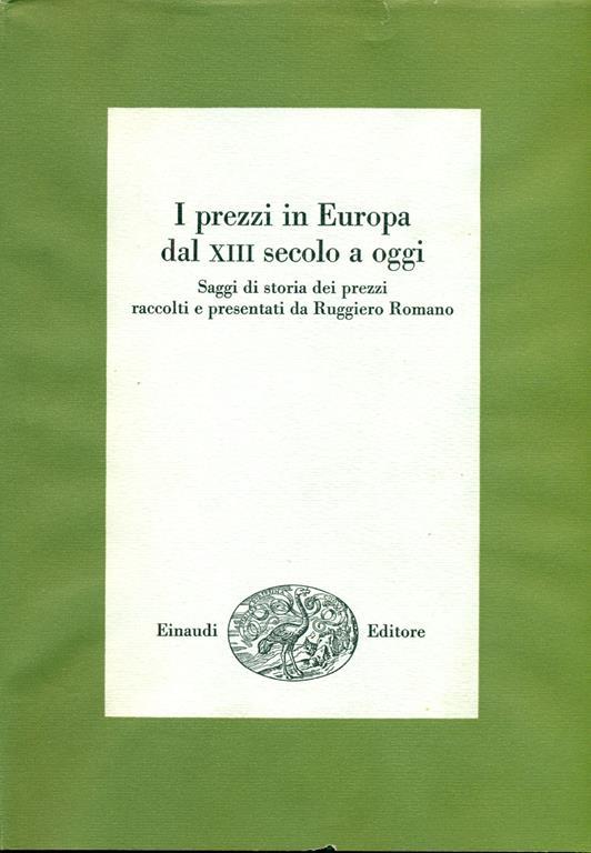 I prezzi in Europa dal XIII secolo a oggi - copertina