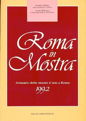 Roma in mostra. Annuario delle mostre d'arte a Roma 1992 - copertina