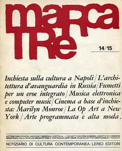 Marcatre n. 14 15 maggio-giugno 1965 - copertina