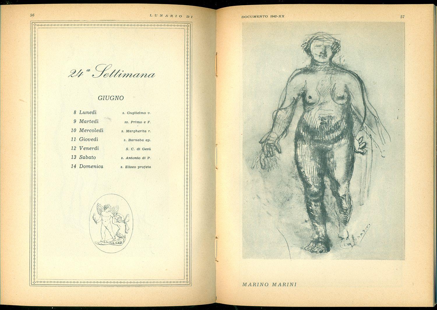 Lunario di Documento 1942 XX