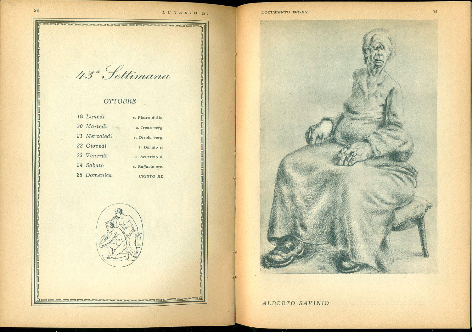 Lunario di Documento 1942 XX