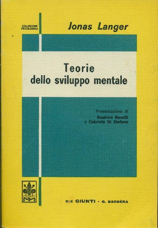 Teorie dello sviluppo mentale - Jonas Langer - copertina