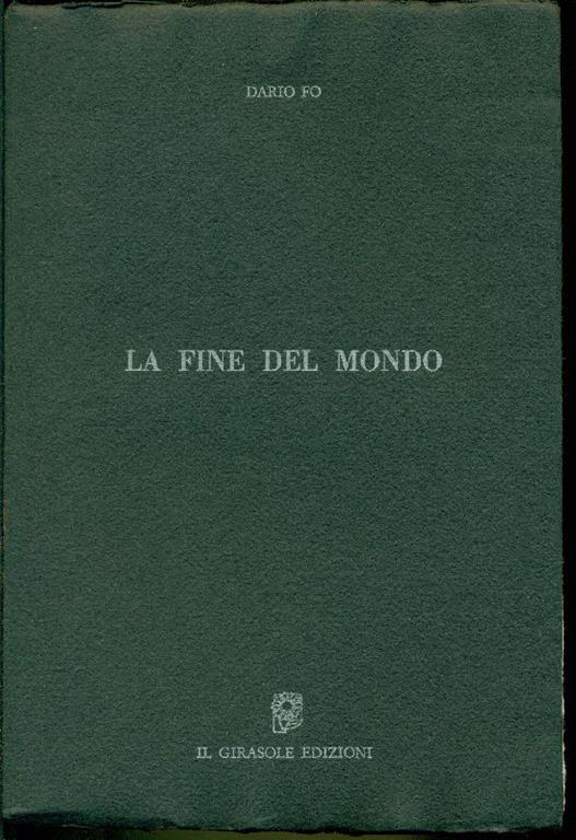 La fine del mondo - Dario Fo - copertina