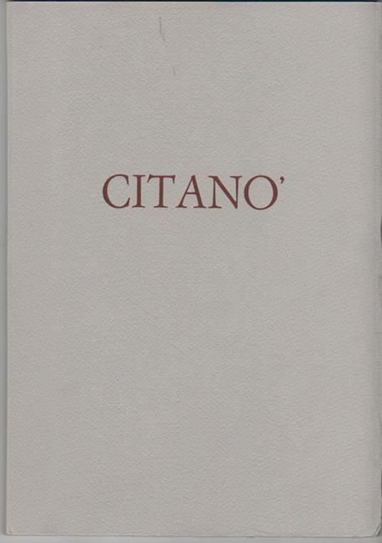 Citanò. Poesie in dialetto marchigiano - Aurelio Ciarrocchi - 2