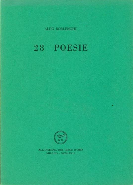 28 poesie - Aldo Borlenghi - copertina